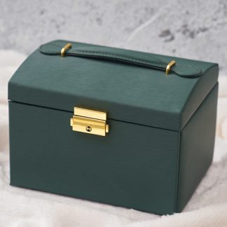 Maletín con cajones y espejo verde