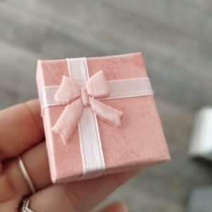 Porta anillo rosa