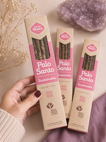 Sahumerio Sagrada Madre Palo Santo Rosas