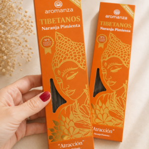 Sahumerio Aromanza Tibetanos Naranja Pimienta