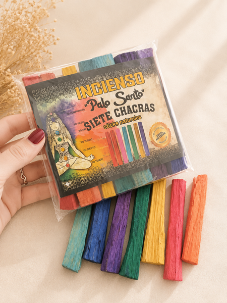 Bastones Palo Santo natural 7 Chacras