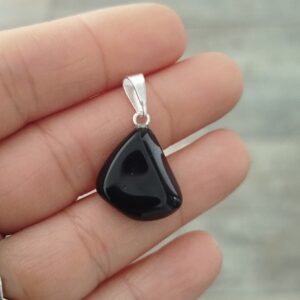 Colgante piedra irregular Obsidiana