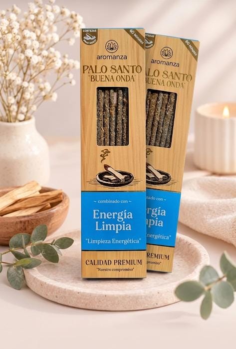 Sahumerio Aromanza Palo Santo Energía Limpia