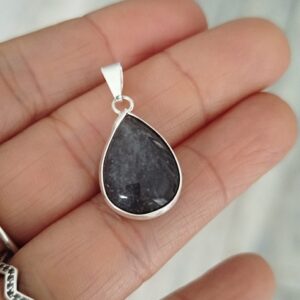 Colgante gota piedra Paraiba